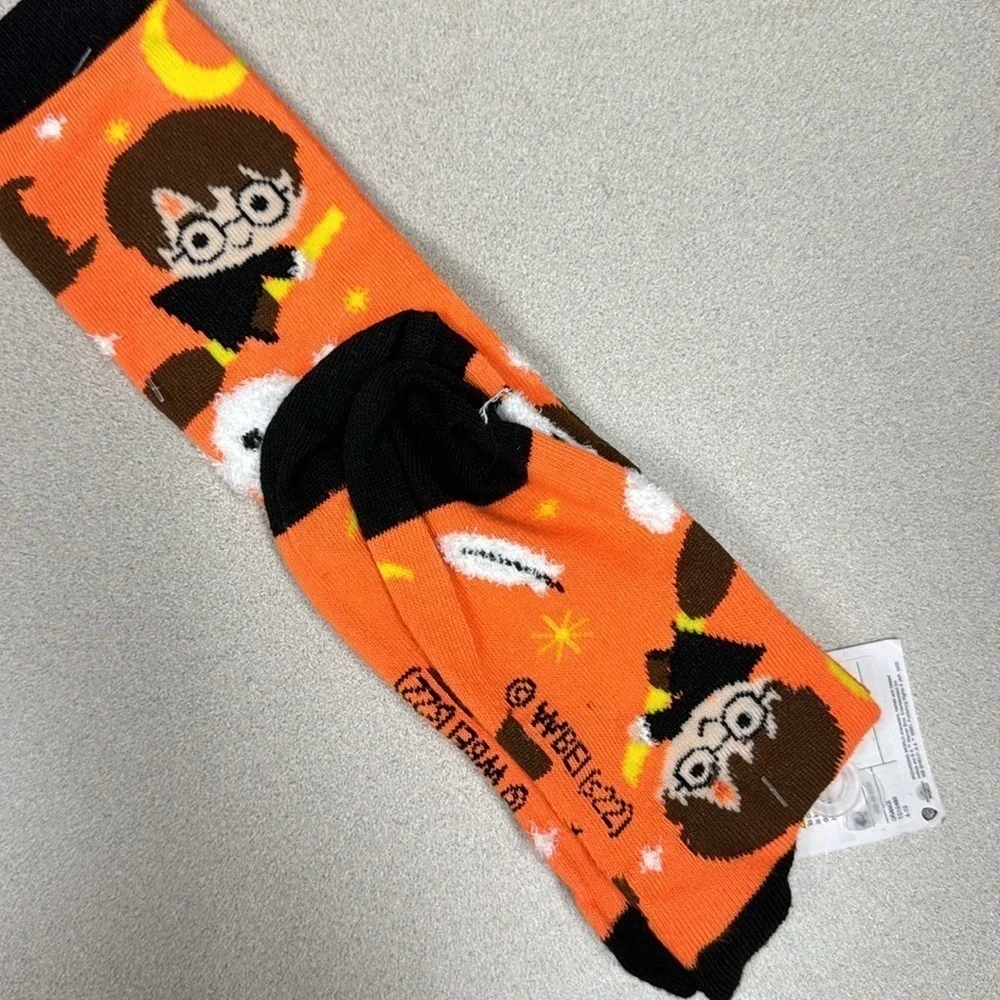 Harry Potter socks, orange moon & owl